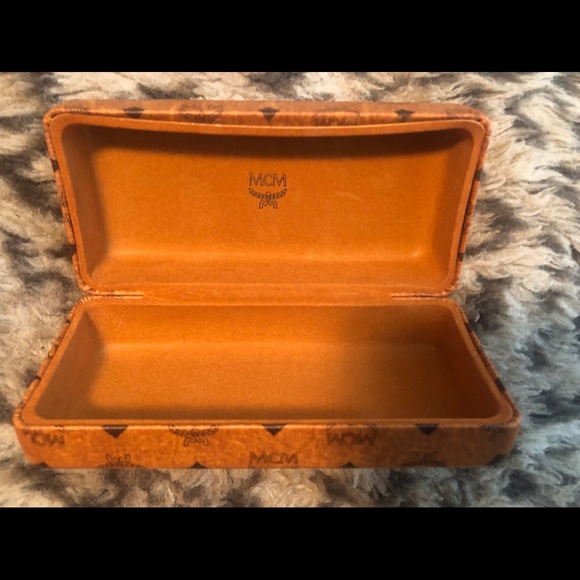 MCM Authentic Sunglasses Case Visetos Cognac. - Picture 2 of 2